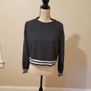 Cropped Pullover Sweatshirt